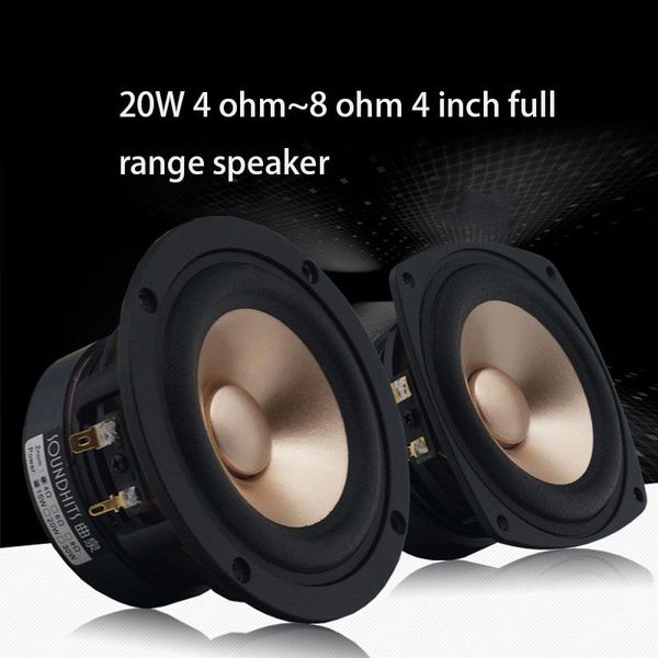 

4ohm~8ohm 4 inch speaker bass full range diy high power fever low frequency 78hz-20khz one portable speakers