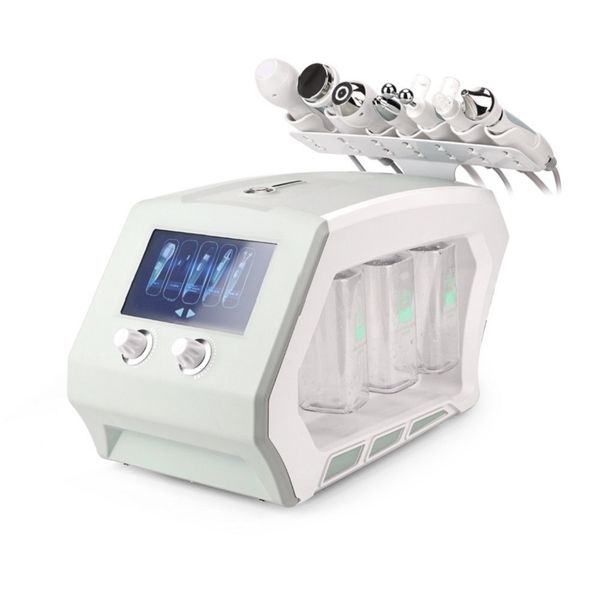 

professional 8 in 1 oxygen bubble skin tightening moisturizer exfolation hydro dermabrasion facial machine, Black;white