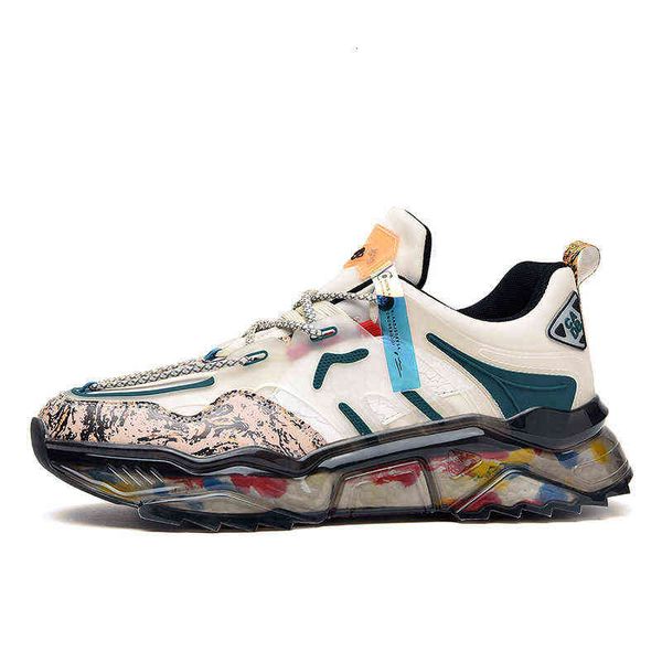 

autumn daddy shoes versatile casual trendy running men's sports fashion breathable, Black