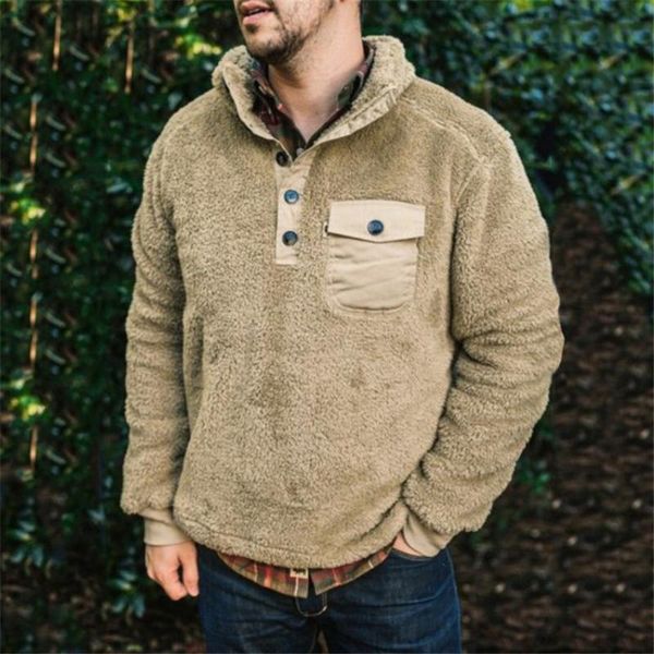 

men's hoodies & sweatshirts moruancle fashion cargo outdoor wear tactical pullover sweatshirt stand collar camouflage plaid hoody, Black