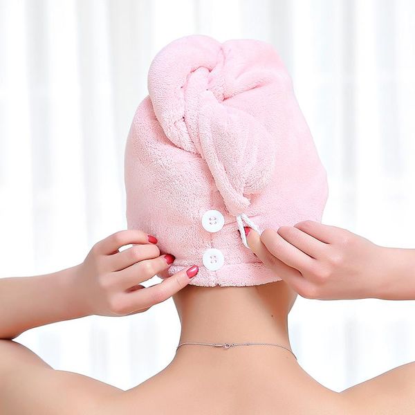 

towel giantex wave shape women bathroom super absorbent quick-drying microfiber bath hair dry cap salon 28x65cm 15