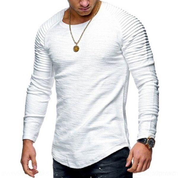 

nva spors round neck pleaed coa t-shirs) raglan long sleeve men's spors round neck pleaed coa op raglan long sleeve -shir men's t, White;black