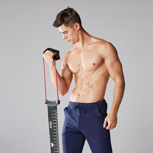 

men and women multifunctional chest push trainer home gym muscle rally standing barbell resistance band strength training device bands