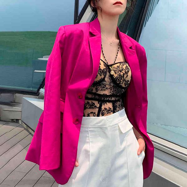 

women's suits & blazers twotwinstyle elegant asymmetrical for female notched long sleeve tunic ruched fashion clothing 06z4, White;black