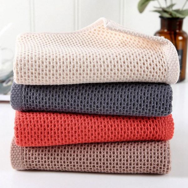 

towel japanese style cotton honeycomb mesh breathable water absorption