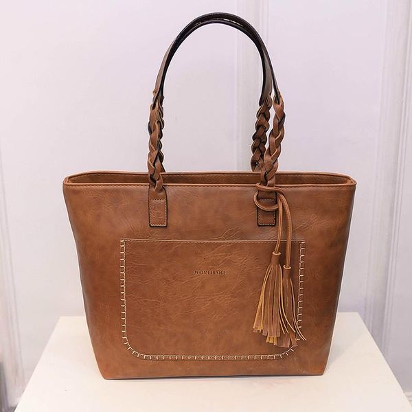 

evening bags women women's handbag shoulder bag retro tote ladies fashion tassel female large capacity handbags