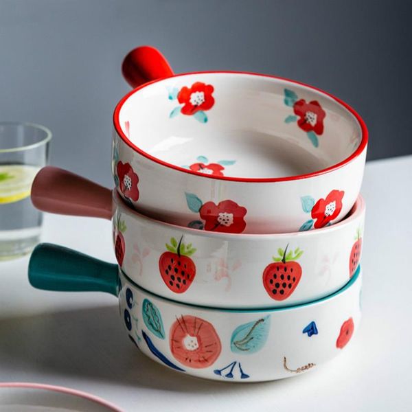 

bowls ceramic bake bowl fruit salad microwave home kitchen tableware