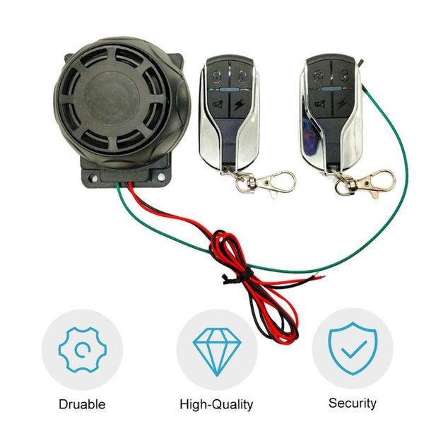 

theft protection dual remote control motorcycle alarm security system bike moto scooter selling