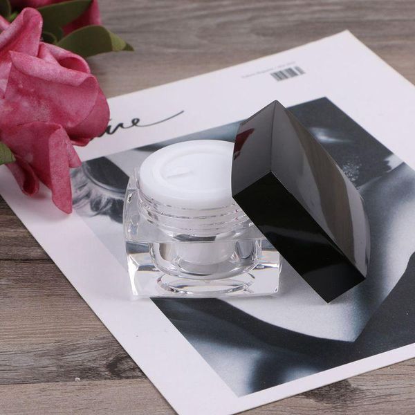 

small square bottle cosmetic empty jar pot eyeshadow lip face cream sample storage bottles & jars