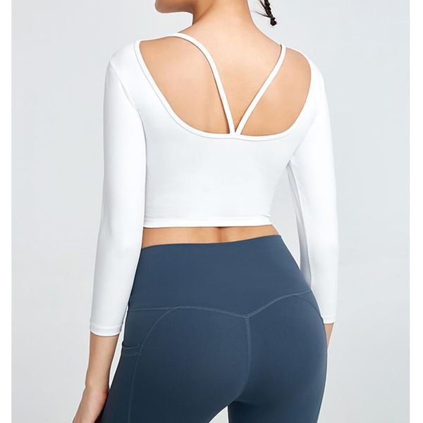 

yoga outfit 2021 short sleeve gym running sports women fitness wear active femme workout sport t-shirts