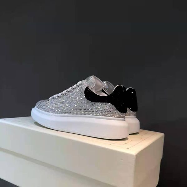 

fashion- women men higher lovers shoes height increasing designer sandals size 35-46, Black;white