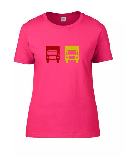 

red lorry, yellow lorry- funny tongue twister- women's t-shirt, White;black