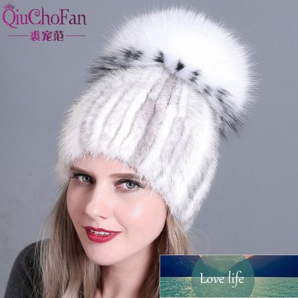 

women knitted mink fur hat styles female fur cap with fur pompom lining women winter headwear girls hats for beanies factory price expert de, Blue;gray