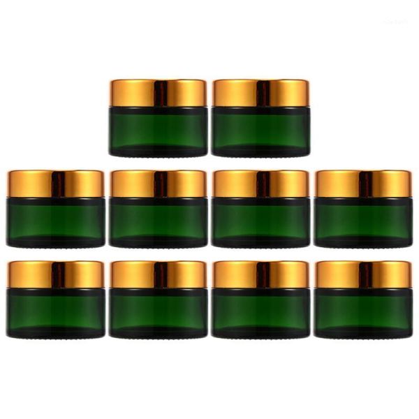 

storage bottles & jars 10pcs convenient cosmetics cream glass refillable holders