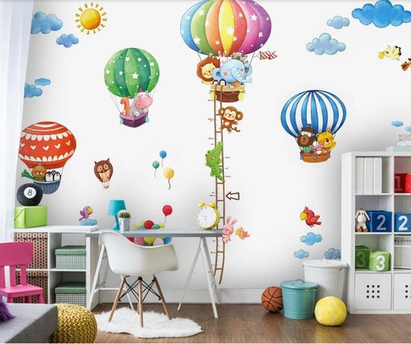 

wallpapers carton air balloon bear elephant wall mural for kids room paper roll hand painting murals contact 3d