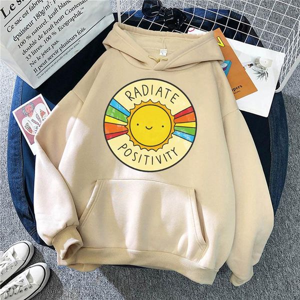 

women's hoodies & sweatshirts women fashion graphic cute printed simple long sleeve hooded men clothes autumn streetwear winter pullove, Black