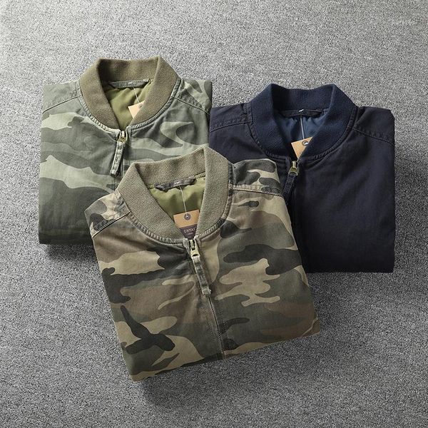 

men's jackets camouflage men military baseball jacket casual 2021 fashion spring autumn camo tactical coat male green khaki hx278, Black;brown