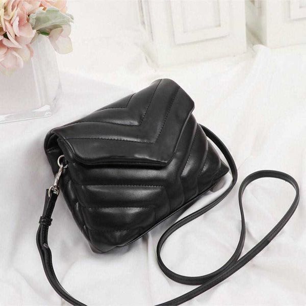 

designer luxury handbags purses square fat loulou chain bags real leather women shoulder flapbag black mini