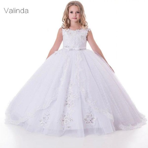 

white ball gown flower girl dresses for wedding party girl's, Red;yellow