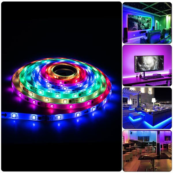 

strips 1-5m 30/60 leds/m 2811 pixels programmable addressable led strip light 12v ws2811 rgb tape neon lamp dream color change
