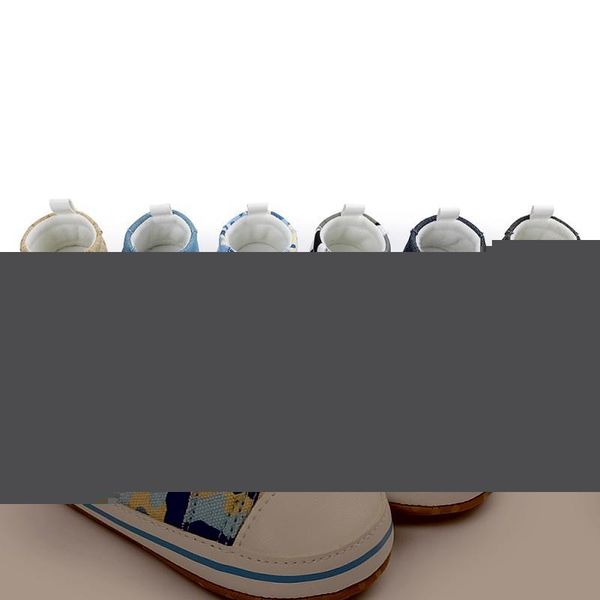 

first walkers baby boy girl cotton soft anti-slip shoes born infant toddler casual canvas crib