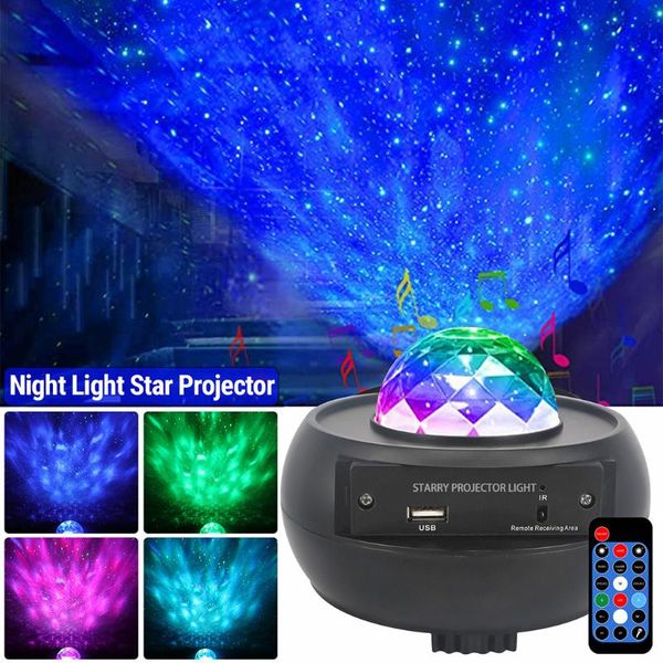

night lights led light colorful starry sky galaxy projector usb charging projection lamp blueteeth voice control music player g2