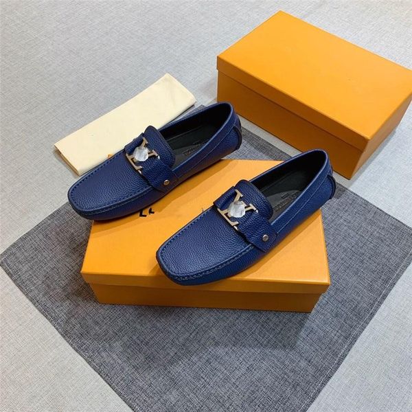 

breathable luxury brands men's casual shoe designer genuine leather mocassin homme comfortable classic men dress shoes sapato masculino, Black