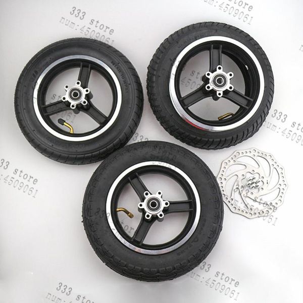 

motorcycle wheels & tires 10 inch electric scooter rims 10x2 inner and outer tyre with brake disc fit kids bike
