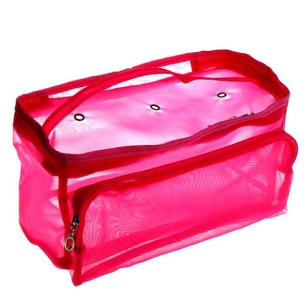 

storage bags organizer container tote case crocheting hooks needles holder clear sewing bag knitting yarn