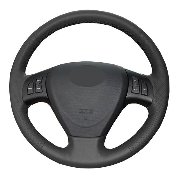 

steering wheel covers hand sewing car cover braid leather suede for chery fulwin 2 2013-2021 a3 2010-2012 fengyun 2013- 2021