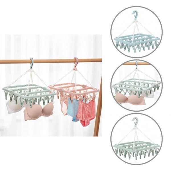 

hangers & racks sturdy useful non-slip folding underwear hanging rack hard-wearing clothes universal for balcony