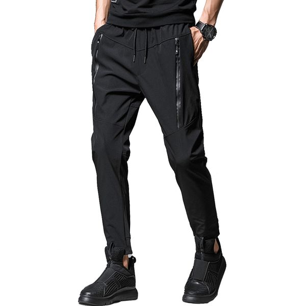 

pants spring men pantalon homme sweatpants racers sports muscle drop abz165, Black