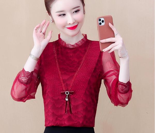 

2021 summer fashion long sleeve women's shirt @304, White