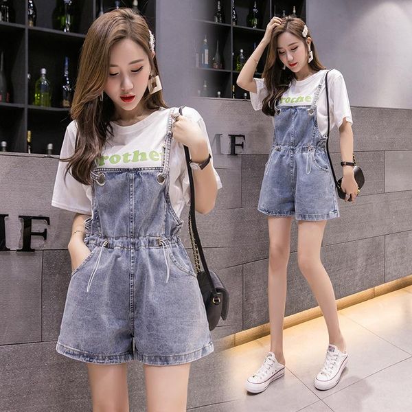 

women's jeans yhavaton fashion women summer short denim female pockets wash wholesale woman high waist, Blue
