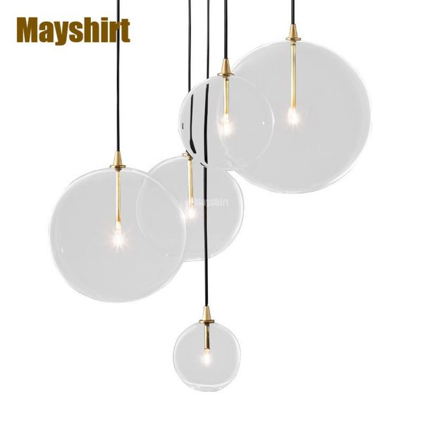 

pendant lamps nordic glass ball kitchen island lights modern bar dinning room light fixtures living decor bedroom hanging