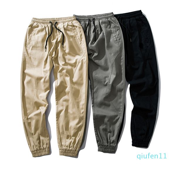 Mens Jogadores Calças De Outono Homens Bordado Sportswear Sportswear Tracksuit Sweatpants Calças Preto Branco Basculadoras