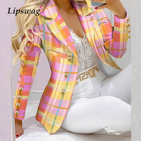 

elegant long sleeve single-breasted suit outfits winter casual solid high-waist pencil pants sets autumn women coat 2 pieces set 220308, White