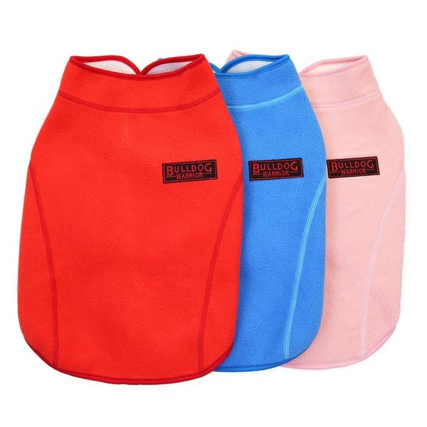 

pet dog warm coat cotton cloth comfortable soft durable fashion buttons solid color clothes autumn winter apparel