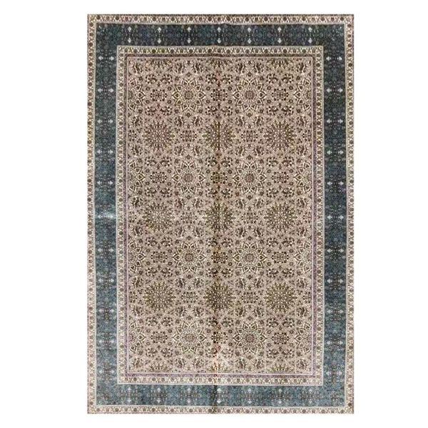 

carpets 6'x9' geometry design silk rugs hand made carpet classic sofa area