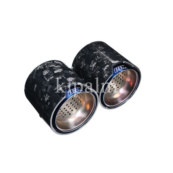 

one piece m performance burnt blues stainless steel muffler forged carbon fiber for bmw m2 f87/ m3 f80/ m4 f82/ m5 f10/ m6 f12