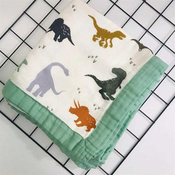 

muslin quilt four layer bamboo baby muslin blanket swaddle better than aden anais baby/blanket infant wrap 210927