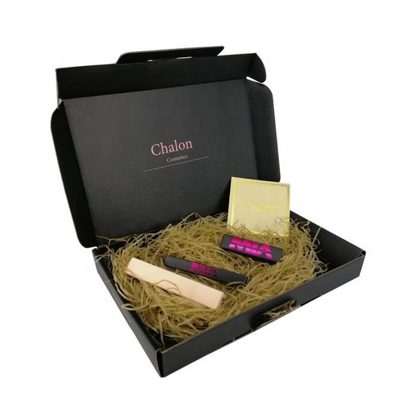 

gift wrap recyclable wholesale paper box with gold foil logo and matte lamination