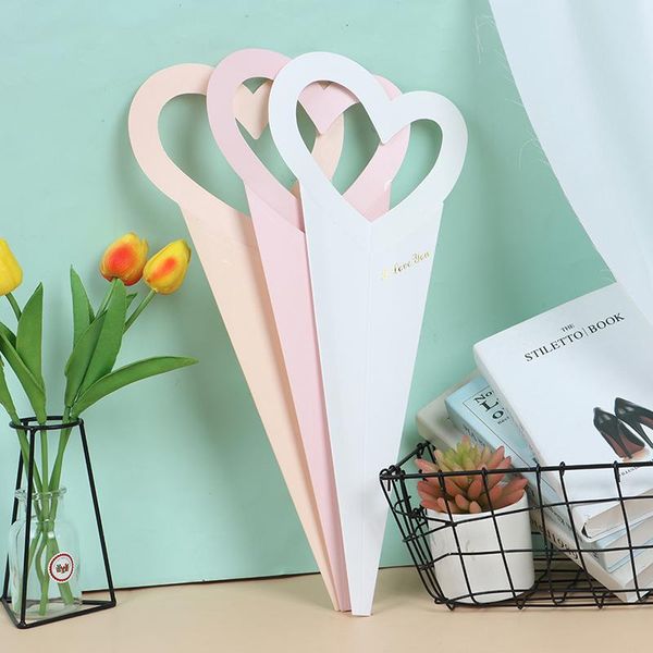 

kraft paper flower bag pink shop packing gift box creative handmade decoration room 18 * 46.5cm wrap