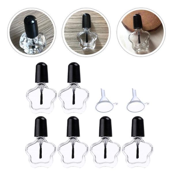 

storage bottles & jars 12pcs 5ml empty nail polish glass containers for art
