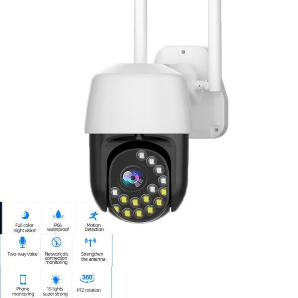 

cameras 1080p ptz wifi ip camera outdoor 4x digital zoom ai human detect wireless h.265 p2p onvif audio security cctv