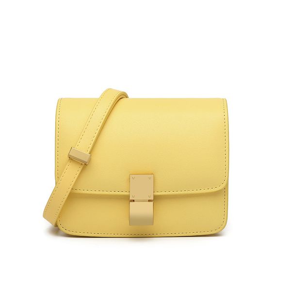 

70% off luxury design handbag candy color stewardess 2021 new mini leather box tofu one shoulder slanting mini square bag trendy girl mgec