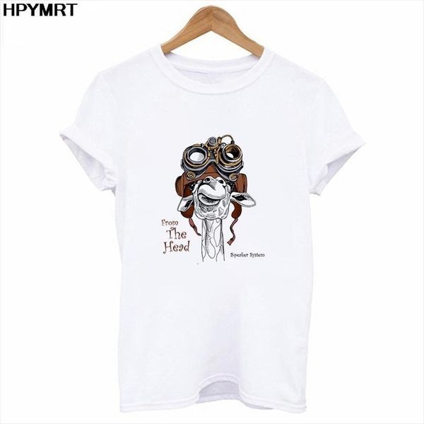 

and women fashion kawaii men animal print casual harajuku summer short sleeve round neck clothes tee female, White;black