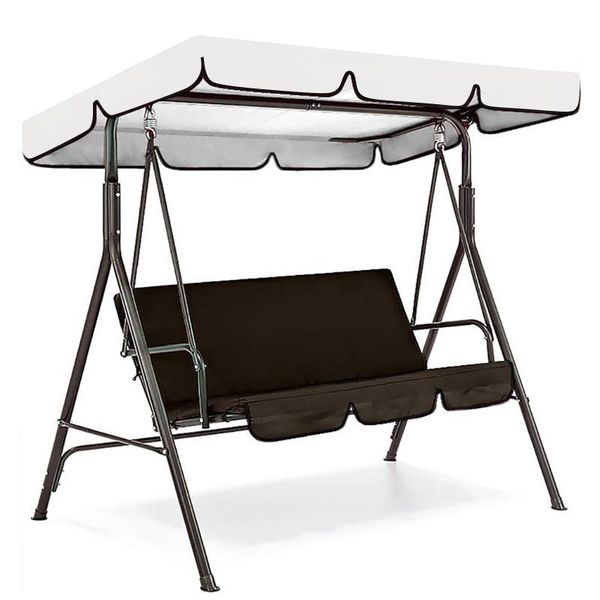 

camp furniture outdoor swing cushion 3 seater chair waterproof seat pads support wholesale garden