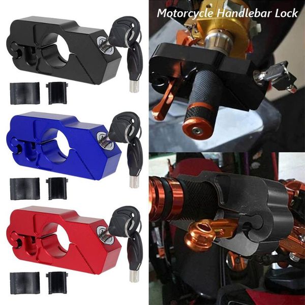 

theft protection motorcycle handlebar lock brake handle solid imitating steal pull rod bike motocross street