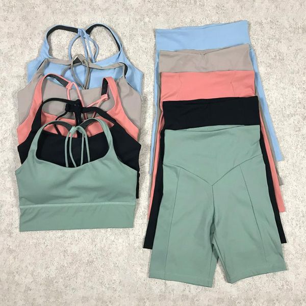 

yoga outfit shorts set women fitness for 2 piece gym suit sports bra sets workout clothes spandex clothing